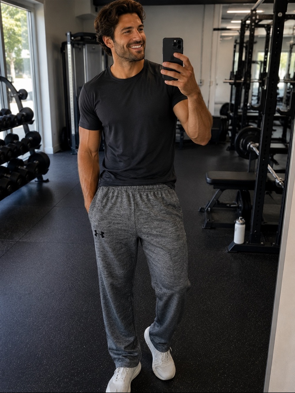 Under Armour Heather Gray Performance Joggers